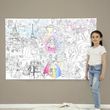 Дитяча велика МЕГА розмальовка 150х100 «Барбі»