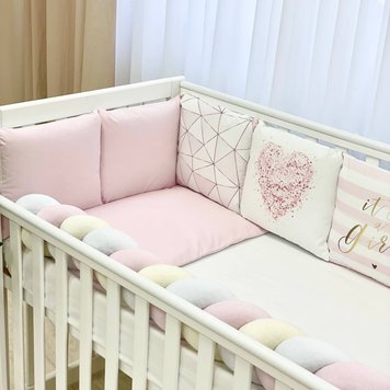 Комплект постільної білизни для новонародженого Арт Дизайн "Геометрія рожева" 0239249 фото